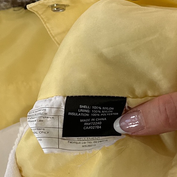 Nils Women’s Insulated Ski Jacket Butter Yellow Abstract Brown Small - Picture 6 of 12